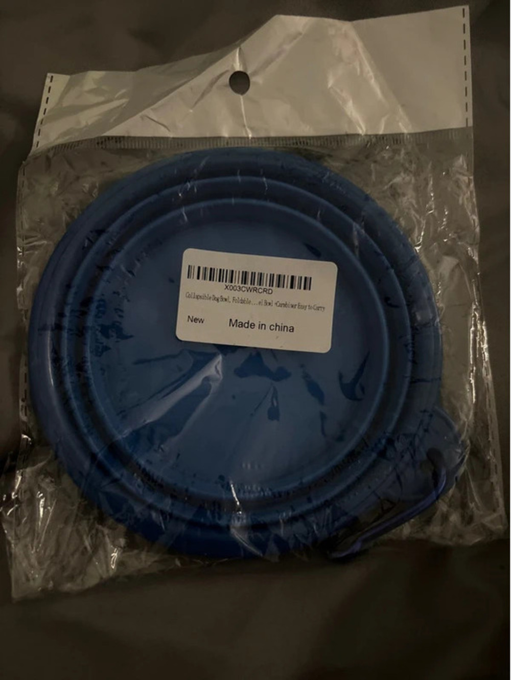 Collapsible dog bowl for travel